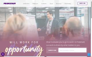 PrideStaff website