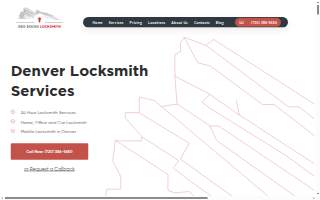 Red Rocks Locksmith Denver website