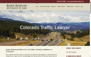 Ross Koplin Attorney At Law website