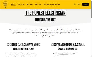 The Honest Electrician website