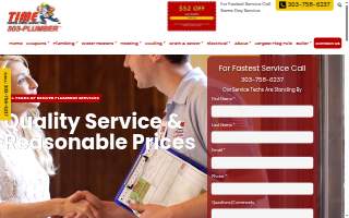 Time Plumbing, Heating & Electric website
