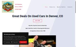 Ultimate Auto website