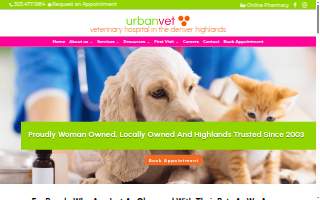 Urban Vet Care website