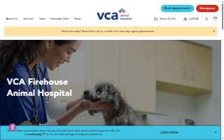 VCA Firehouse Animal Hospital website