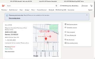 Walgreens Specialty Pharmacy at Rose Medical Center website