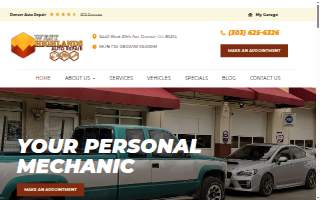 West Highlands Auto Repair website