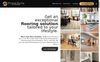 Wholesale Flooring of Denver website