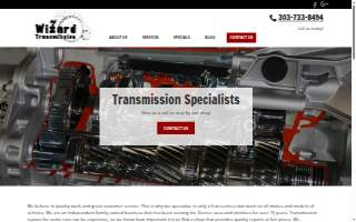 Wizard Transmission of Denver website