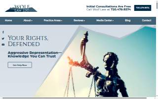 Wolf Law Criminal Defense Attorney website