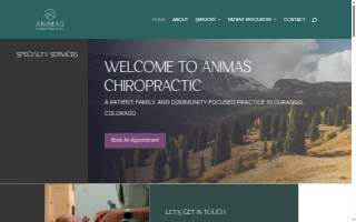 Animas Chiropractic and Collective website