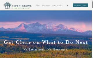 Aspen Grove Integrative Law website