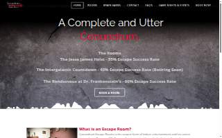 Conundrum Escape Rooms website