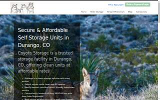 Coyote Storage website