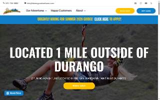 Durango Adventures and Zipline Tours website