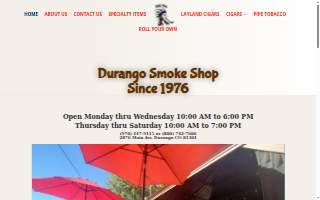 Durango Smoke Shop website