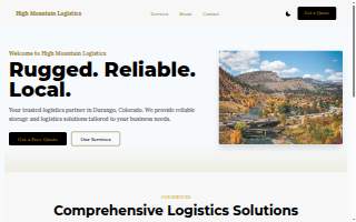 High Mountain Logistics LLC website
