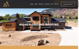 Higher Ground Roofing website
