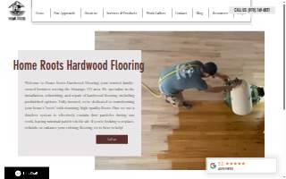 Home Roots Hardwood Flooring website