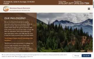 Mountain Health Dentistry website