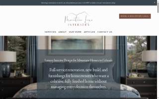 Mountain Luxe Interiors website