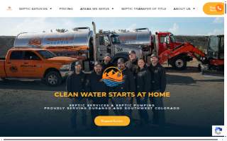 Mountain Septic website