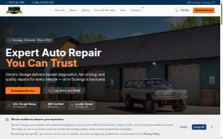 Stones Garage website