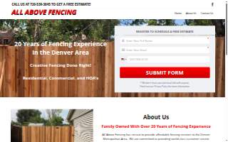 All Above Fencing website