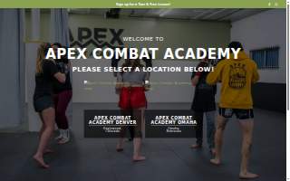 Apex Combat Academy website