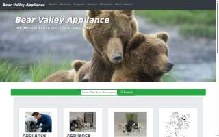 Bear Valley Appliance Parts and Service website