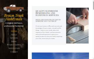 Brown Truck Handyman website