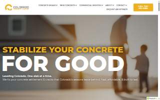 Colorado Concrete Leveling website