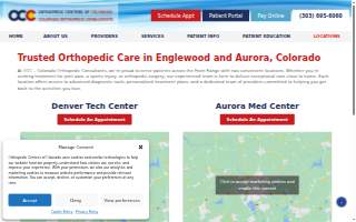 Colorado Orthopedic Consultants website