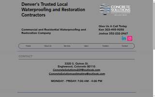 Concrete Solutions Inc. website