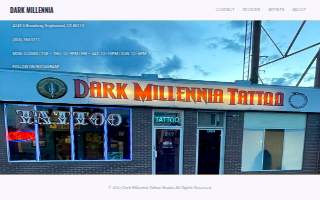 Dark Millennia Tattoo Studio website