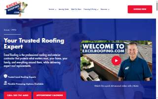 Excel Roofing website