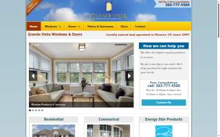 Grande Vista, Inc. Windows & Doors website