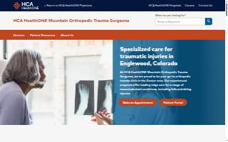 HCA HealthONE Mountain Orthopedic Trauma Surgeons website