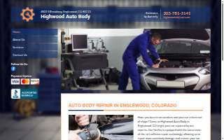 Highwood Auto Body website