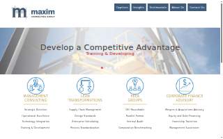 Maxim Consulting Group website