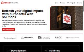 Rehab Creative website