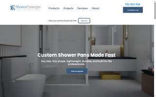 Shower Concepts website