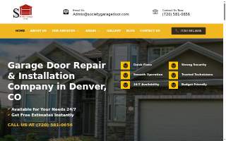 Society Garage Door Repair website
