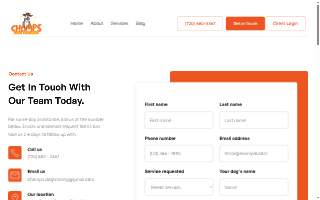Chomps Dog Training website