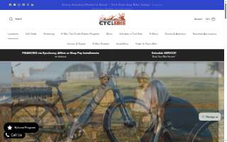 CYCLERIE eBikes and Service website