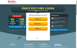 Ehrlich Pest Control of Wilkes-Barre website