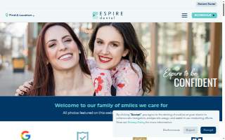 Espire Dental Erie website