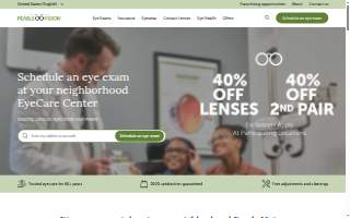 Pearle Vision website
