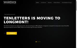 Tenletters Escape Rooms website