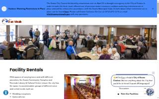 City of Evans - Banquet Hall at Riverside Library & Cultural Center website