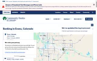 Community Banks of Colorado website